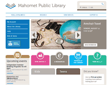 Tablet Screenshot of mahometpubliclibrary.org